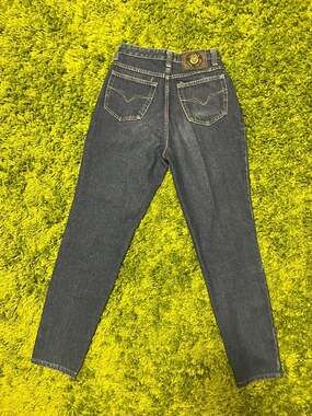 Vintage Versace Jeans Couture High-Waisted Straight Leg Mom Jeans
